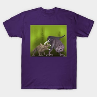 T. rex and Triceratops T-Shirt